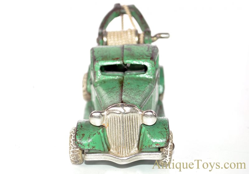 Arcade Rare ca. 1930's No. 202 Cast Iron Green Wrecker Tow Truck <FONT COLOR="ff000 ">*SOLD*</font> - Image 4