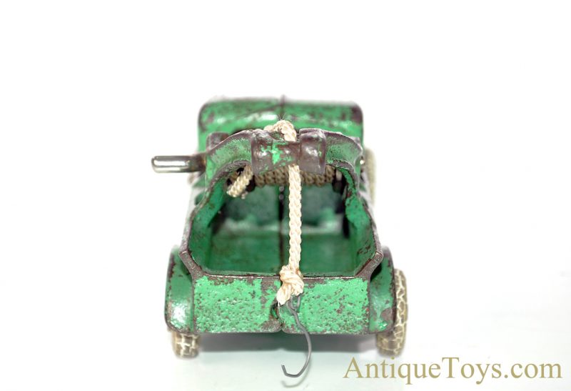 Arcade Rare ca. 1930's No. 202 Cast Iron Green Wrecker Tow Truck <FONT COLOR="ff000 ">*SOLD*</font> - Image 5