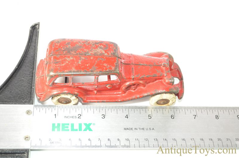 AC Williams Red Cast Iron Sedan <FONT COLOR="ff000 ">*SOLD*</font> - Image 9