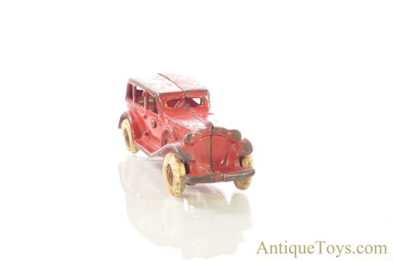 AC Williams Red Cast Iron Sedan <FONT COLOR="ff000 ">*SOLD*</font> - Image 3