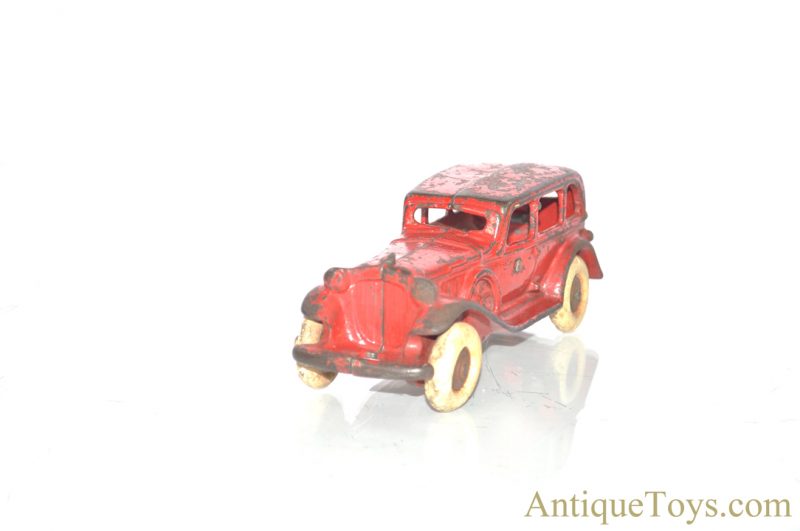 AC Williams Red Cast Iron Sedan <FONT COLOR="ff000 ">*SOLD*</font> - Image 4