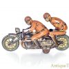 C.K.O Kellerman ca. 1930's #MR-343 German Tin Lithographed Windup Dual Rider Motorcycle for Sale <FONT COLOR="ff000 ">*SOLD*</font> - Image 2