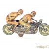 C.K.O Kellerman ca. 1930's #MR-343 German Tin Lithographed Windup Dual Rider Motorcycle for Sale <FONT COLOR="ff000 ">*SOLD*</font> - Image 4