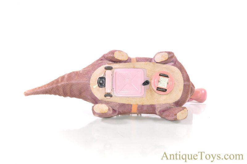 Marx ca. 1960’s Lithographed Tin “Fred on Dino” Flintstones Battery Operated Toy <FONT COLOR="ff000 ">*SOLD*</font> - Image 5