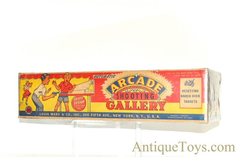Marx ca. 1960’s Lithographed Tin “Automatic Arcade Shooting Gallery” with Box for Sale <FONT COLOR="ff000 ">*SOLD*</font> - Image 7