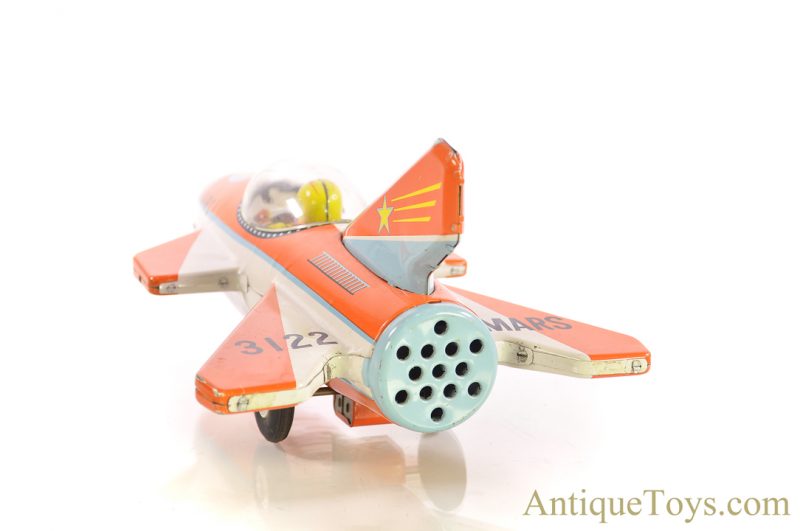 Masudaya Modern Toys (MT) Battery Operated Tin Lithographed “3122 MARS” Space Rocket Ship Japanese <FONT COLOR="ff000 ">*SOLD*</font> - Image 10