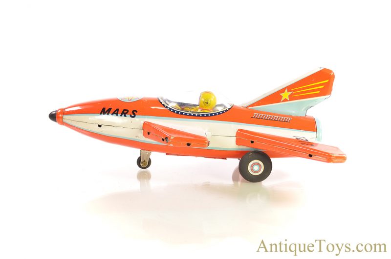 Masudaya Modern Toys (MT) Battery Operated Tin Lithographed “3122 MARS” Space Rocket Ship Japanese <FONT COLOR="ff000 ">*SOLD*</font> - Image 2