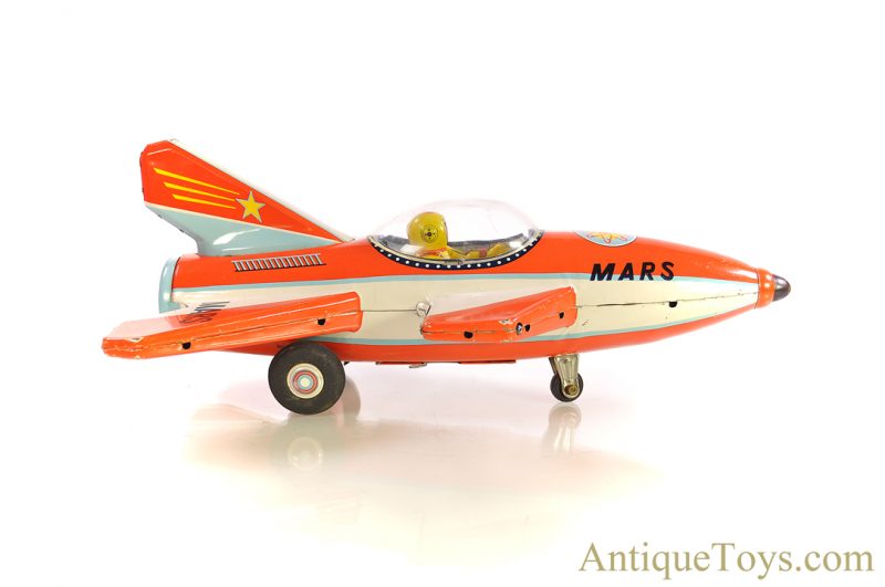 Masudaya Modern Toys (MT) Battery Operated Tin Lithographed “3122 MARS” Space Rocket Ship Japanese <FONT COLOR="ff000 ">*SOLD*</font>