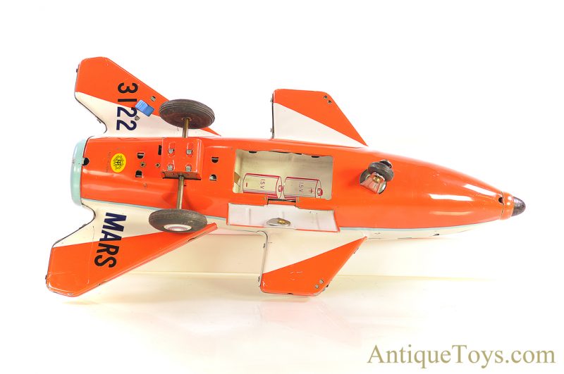 Masudaya Modern Toys (MT) Battery Operated Tin Lithographed “3122 MARS” Space Rocket Ship Japanese <FONT COLOR="ff000 ">*SOLD*</font> - Image 5