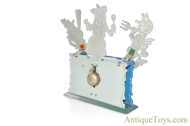 Rühl Tin Lithographed Windup Punchinello Theater Punch & Judy Toy <FONT COLOR="ff000 ">*SOLD*</font> - Image 6