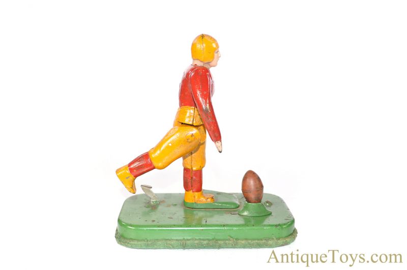 Woolsey Mfg. Co. Mechanical Cast Iron Football Player <FONT COLOR="ff000 ">*SOLD*</font> - Image 2