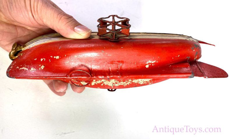 Ubelacker ca. 1900 Paddlewheeler tin boat with Figurehead <FONT COLOR="ff000 ">*SOLD*</font> - Image 11
