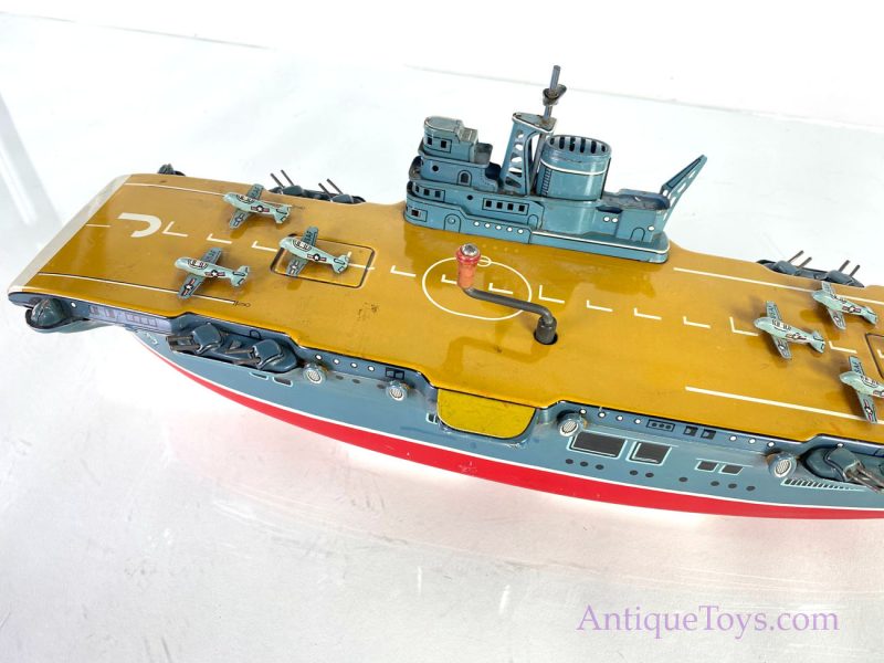 Marusan San Kosuge Tin Lithographed Aircraft Carrier Windup Toy <FONT COLOR="ff000 ">*SOLD*</font> - Image 11