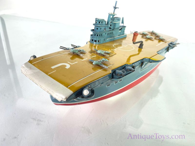 Marusan San Kosuge Tin Lithographed Aircraft Carrier Windup Toy <FONT COLOR="ff000 ">*SOLD*</font> - Image 10