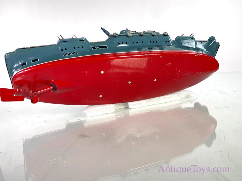 Marusan San Kosuge Tin Lithographed Aircraft Carrier Windup Toy <FONT COLOR="ff000 ">*SOLD*</font> - Image 5