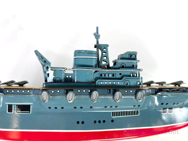 Marusan San Kosuge Tin Lithographed Aircraft Carrier Windup Toy <FONT COLOR="ff000 ">*SOLD*</font> - Image 4