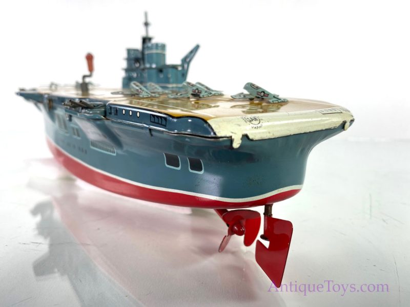 Marusan San Kosuge Tin Lithographed Aircraft Carrier Windup Toy <FONT COLOR="ff000 ">*SOLD*</font> - Image 3