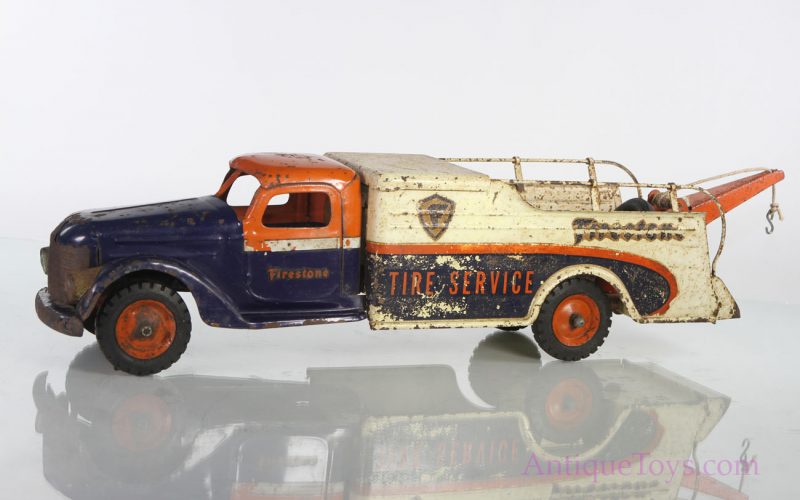 Buddy L Pressed Steel Firestone Tire & Tow Truck <FONT COLOR="ff000 ">*SOLD*</font> - Image 8