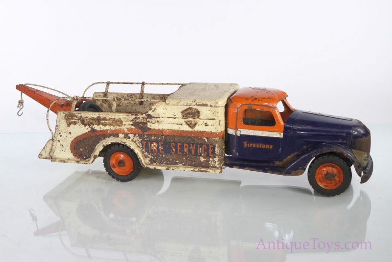 Buddy L Pressed Steel Firestone Tire & Tow Truck <FONT COLOR="ff000 ">*SOLD*</font> - Image 7