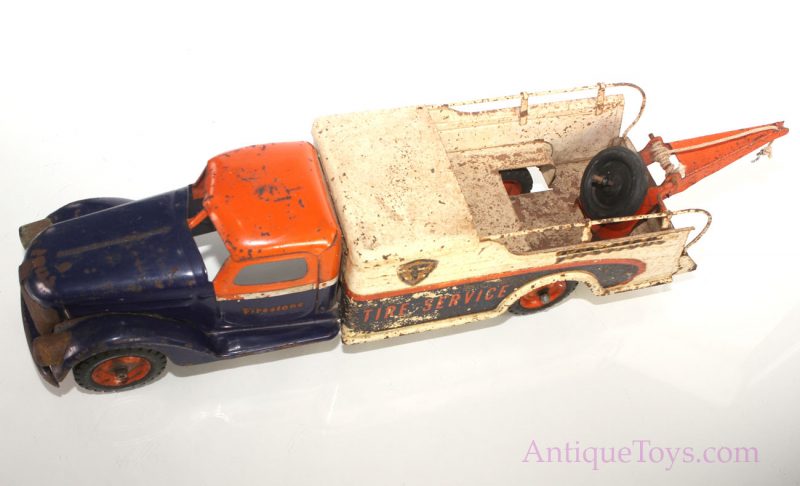 Buddy L Pressed Steel Firestone Tire & Tow Truck <FONT COLOR="ff000 ">*SOLD*</font> - Image 2