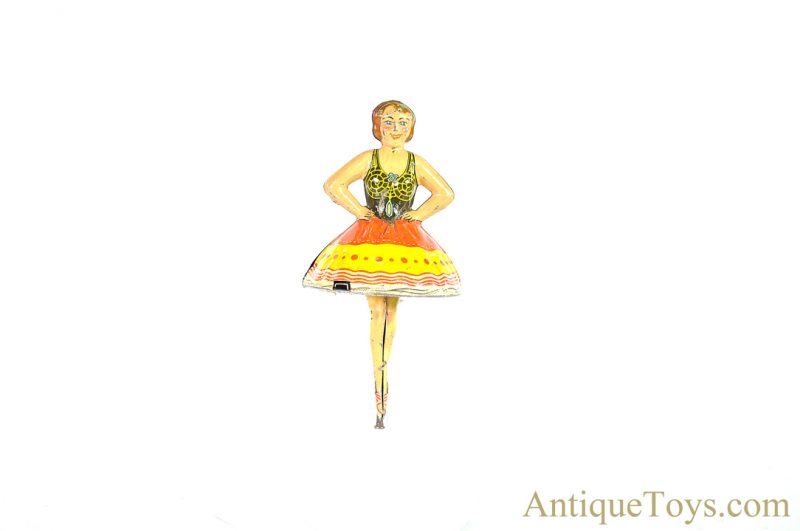 Marx Lithographed Tin Spinning Top “Ballet Dancer” Gyroscopic Ballerina Set <FONT COLOR="ff000 ">*SOLD*</font> - Image 14