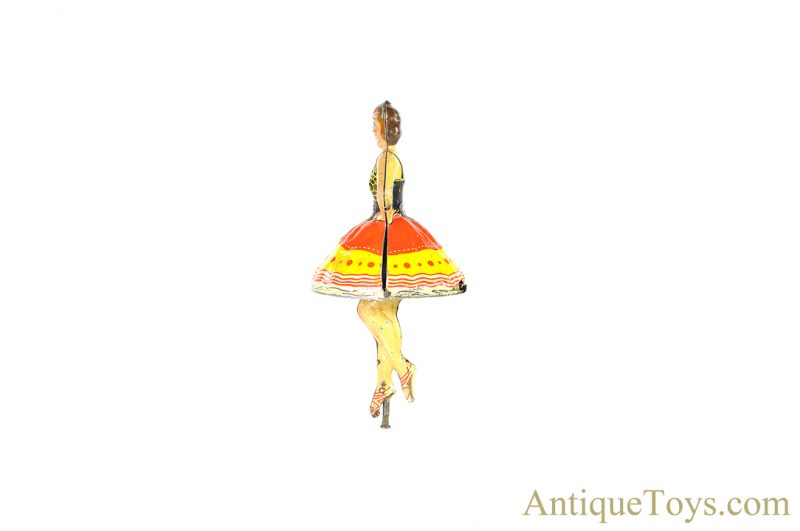 Marx Lithographed Tin Spinning Top “Ballet Dancer” Gyroscopic Ballerina Set <FONT COLOR="ff000 ">*SOLD*</font> - Image 13