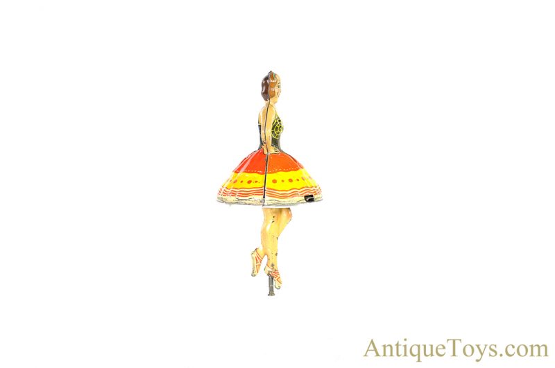 Marx Lithographed Tin Spinning Top “Ballet Dancer” Gyroscopic Ballerina Set <FONT COLOR="ff000 ">*SOLD*</font> - Image 11