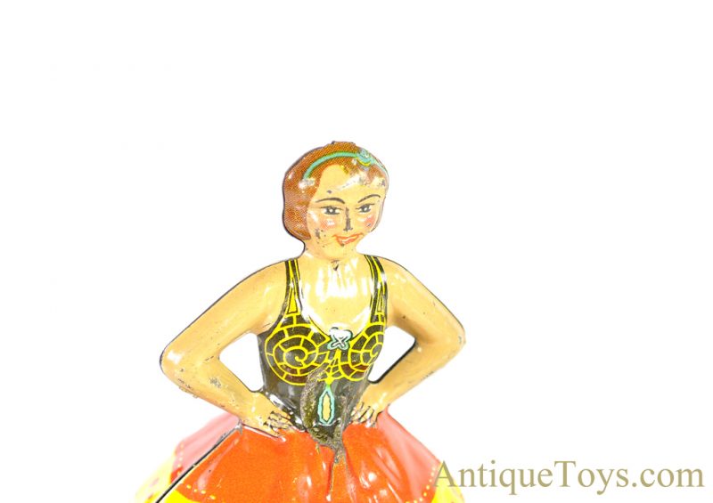 Marx Lithographed Tin Spinning Top “Ballet Dancer” Gyroscopic Ballerina Set <FONT COLOR="ff000 ">*SOLD*</font> - Image 10
