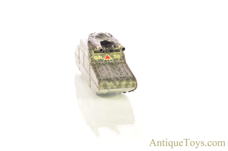 INGAP Industria Nazionale Giocattoli Automatica Padova Tin Lithographed Friction Military Tank #455 Italian Toy for Sale - Image 5