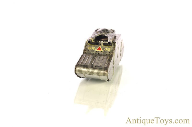 INGAP Industria Nazionale Giocattoli Automatica Padova Tin Lithographed Friction Military Tank #455 Italian Toy for Sale - Image 6