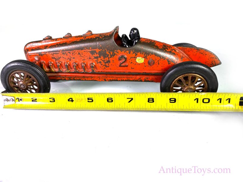 Vindex Cast Iron 11" Race Car #2 <FONT COLOR="ff000 ">*SOLD*</font> - Image 11