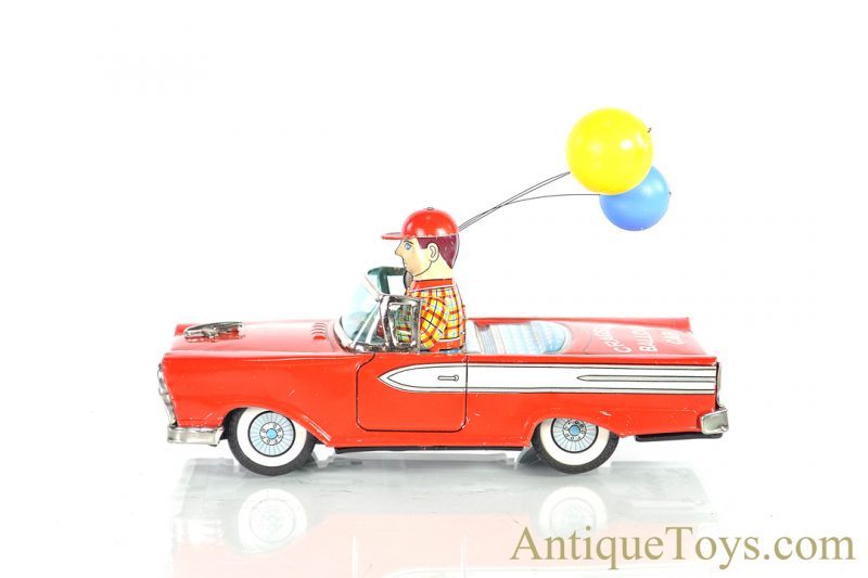 Cragstan's Friction Tin Lithographed "Balloon Car" 1107 Alps Japanese Toy in Box <FONT COLOR="ff000 ">*SOLD*</font> - Image 3