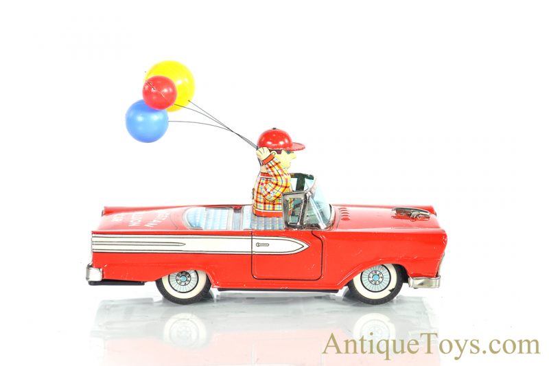 Cragstan's Friction Tin Lithographed "Balloon Car" 1107 Alps Japanese Toy in Box <FONT COLOR="ff000 ">*SOLD*</font> - Image 2