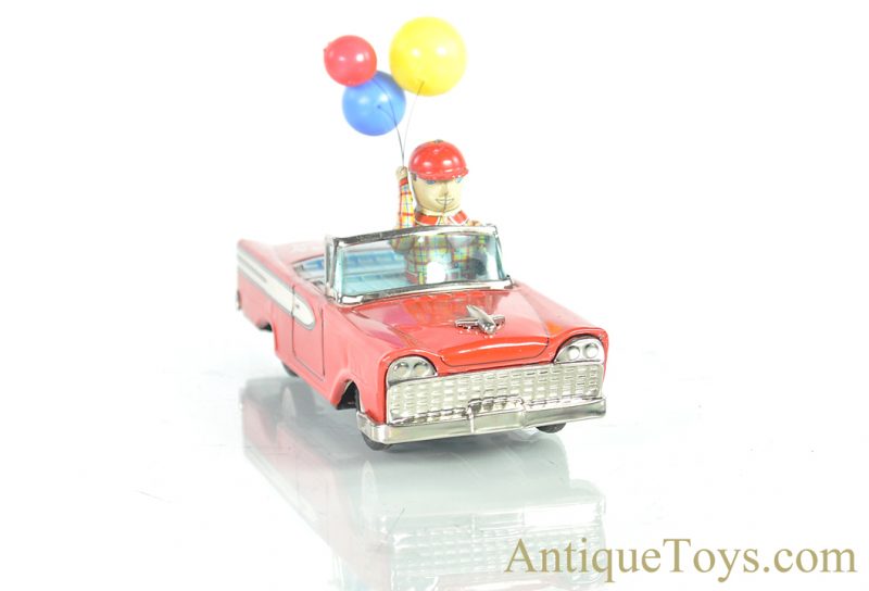 Cragstan's Friction Tin Lithographed "Balloon Car" 1107 Alps Japanese Toy in Box <FONT COLOR="ff000 ">*SOLD*</font> - Image 4