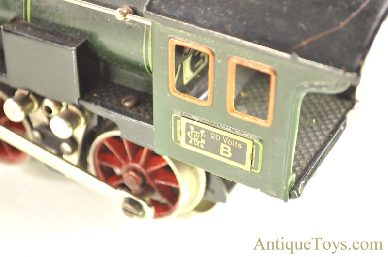 Marklin/Gebrüder Marklin Tin Lithographed 20 Volts B R65/13050 Locomotive, Tender, & 1889/0 Passenger Train Car O Gauge Train w/Box <FONT COLOR="ff000 ">*SOLD*</font> - Image 3