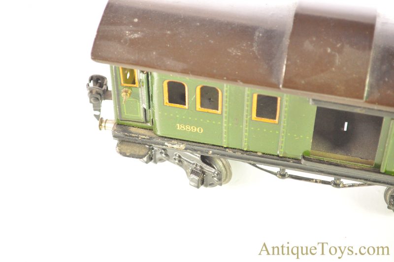 Marklin/Gebrüder Marklin Tin Lithographed 20 Volts B R65/13050 Locomotive, Tender, & 1889/0 Passenger Train Car O Gauge Train w/Box <FONT COLOR="ff000 ">*SOLD*</font> - Image 5