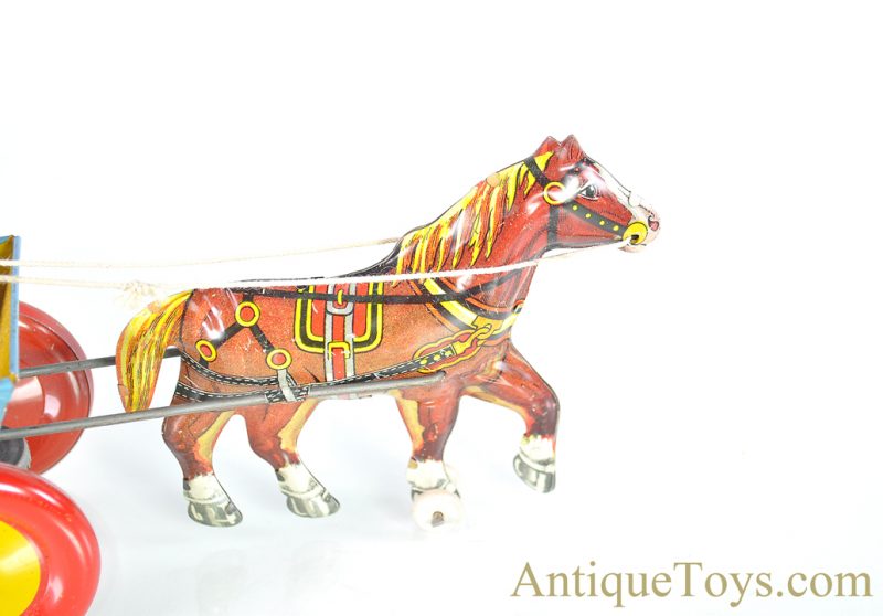 Marx Tin Windup Lithographed "Balky Pony & Cart" with Box <FONT COLOR="ff000 ">*SOLD*</font> - Image 8