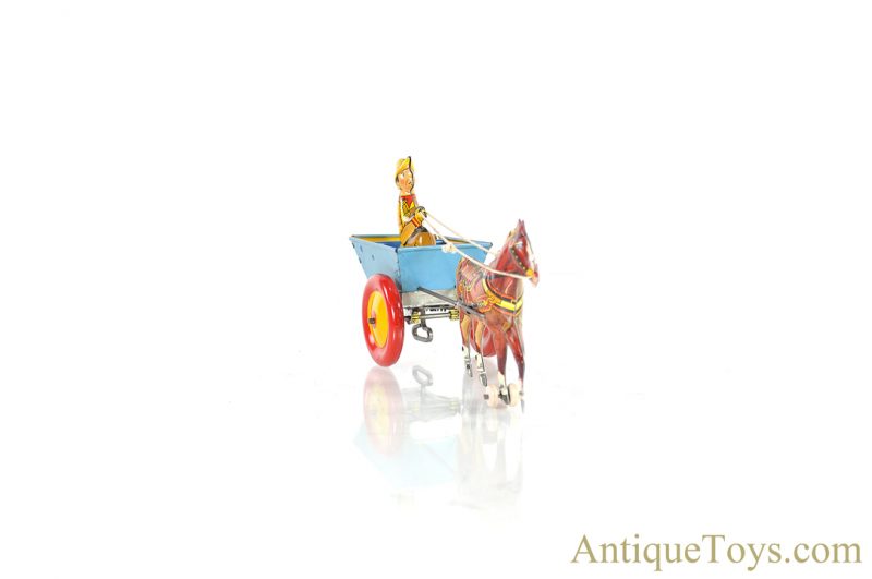 Marx Tin Windup Lithographed "Balky Pony & Cart" with Box <FONT COLOR="ff000 ">*SOLD*</font> - Image 6