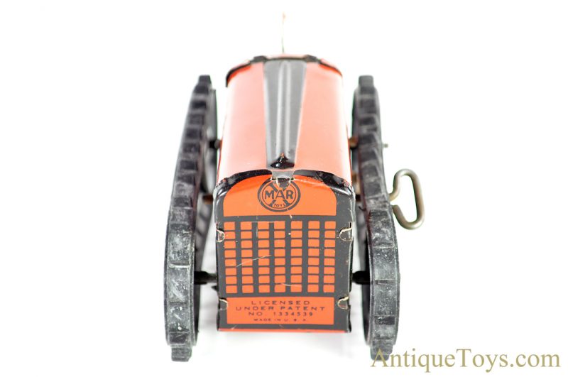 Marx ca. 1950’s Lithographed Tin Clockwork Windup Rubber Tread “Midget Climbing Tractor” with Box <FONT COLOR="ff000 ">*SOLD*</font> - Image 8