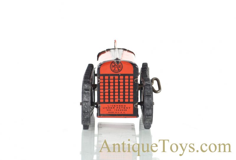 Marx ca. 1950’s Lithographed Tin Clockwork Windup Rubber Tread “Midget Climbing Tractor” with Box <FONT COLOR="ff000 ">*SOLD*</font> - Image 6