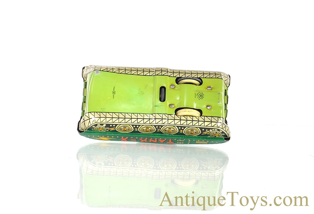 Masudaya Modern Toys (MT) Friction Tin Lithographed “Tank-X Masudaya Modern Toys (MT) Friction Tin Lithographed “Tank-X