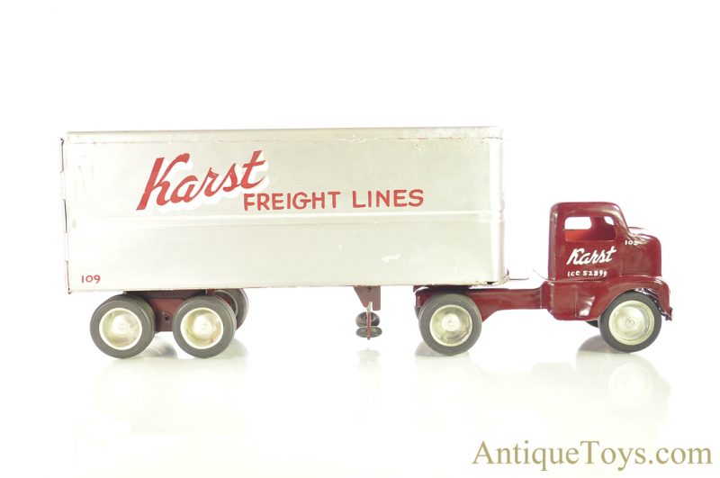 Tonka Custom Karst Freight Lines #109 Semi-Truck w/Trailer <FONT COLOR="ff000 ">*SOLD*</font> - Image 2