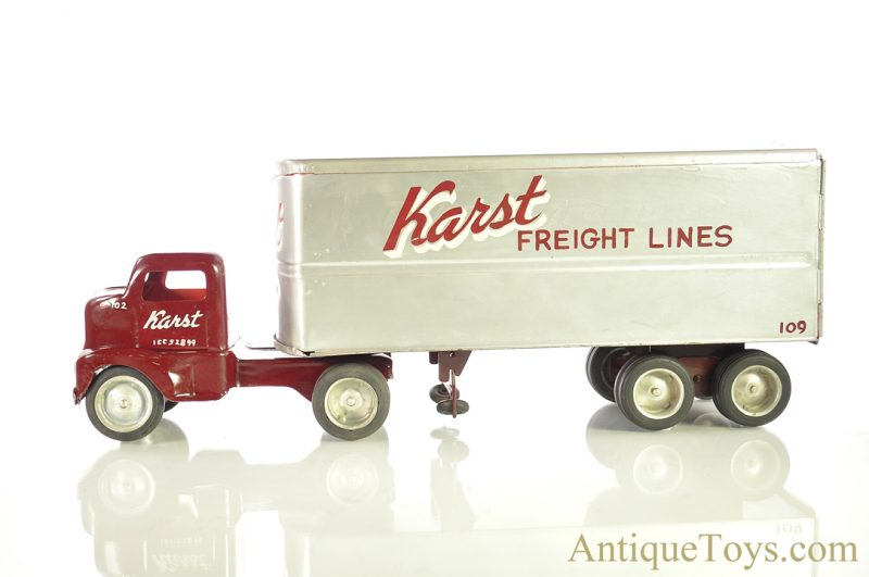 Tonka Custom Karst Freight Lines #109 Semi-Truck w/Trailer <FONT COLOR="ff000 ">*SOLD*</font>