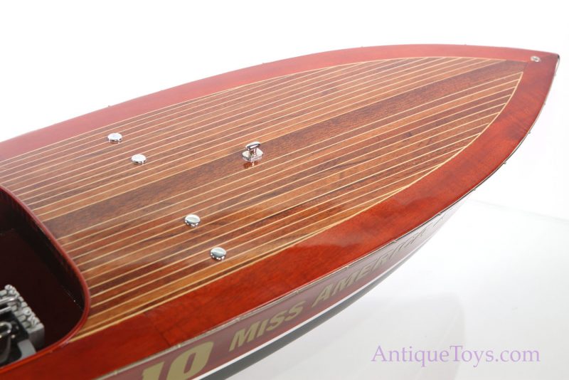 Miss America X Mahogany and Rosewood Race Boat <FONT COLOR="ff000 ">*SOLD*</font> - Image 9