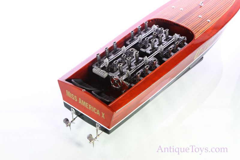 Miss America X Mahogany and Rosewood Race Boat <FONT COLOR="ff000 ">*SOLD*</font> - Image 8