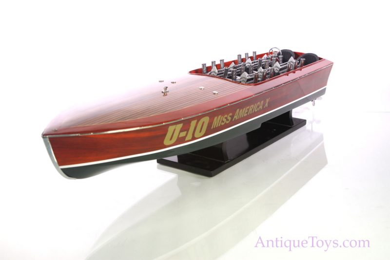 Miss America X Mahogany and Rosewood Race Boat <FONT COLOR="ff000 ">*SOLD*</font> - Image 7