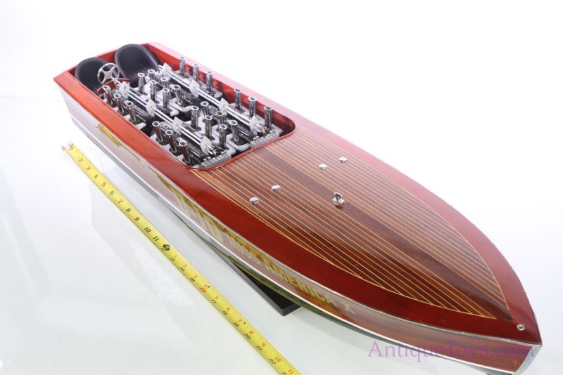 Miss America X Mahogany and Rosewood Race Boat <FONT COLOR="ff000 ">*SOLD*</font> - Image 6