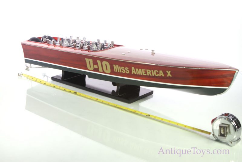Miss America X Mahogany and Rosewood Race Boat <FONT COLOR="ff000 ">*SOLD*</font>