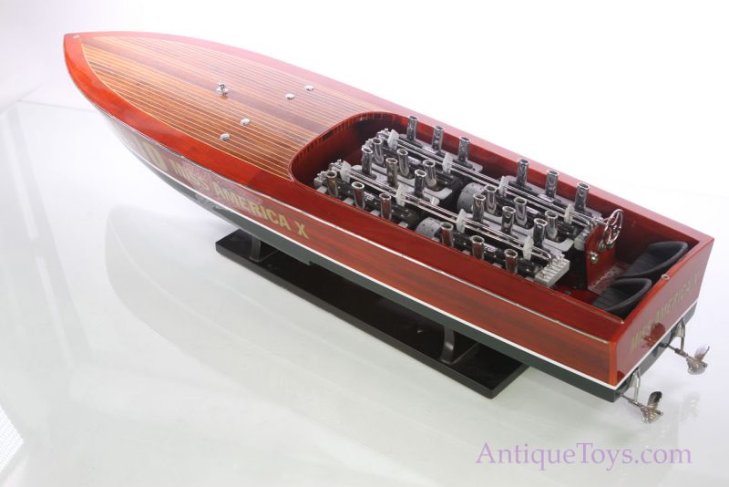Miss America X Mahogany and Rosewood Race Boat <FONT COLOR="ff000 ">*SOLD*</font> - Image 2