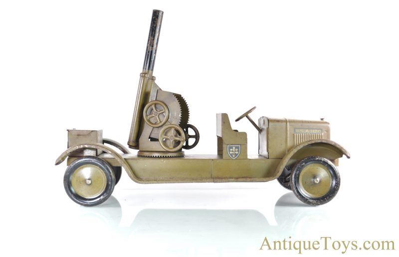Sonny The Dayton Toy & Specialty Co. Pressed Steel U.S.A. 1120 Anti-Aircraft Truck <FONT COLOR="ff000 ">*SOLD*</font> - Image 2